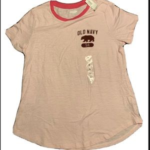 Pink Old Navy Shirt Ladies Juniors Size Medium